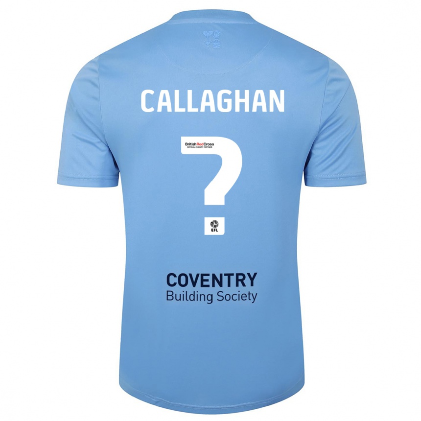 Kids Football Charlie Callaghan #0 Sky Blue Home Jersey 2023/24 T-Shirt