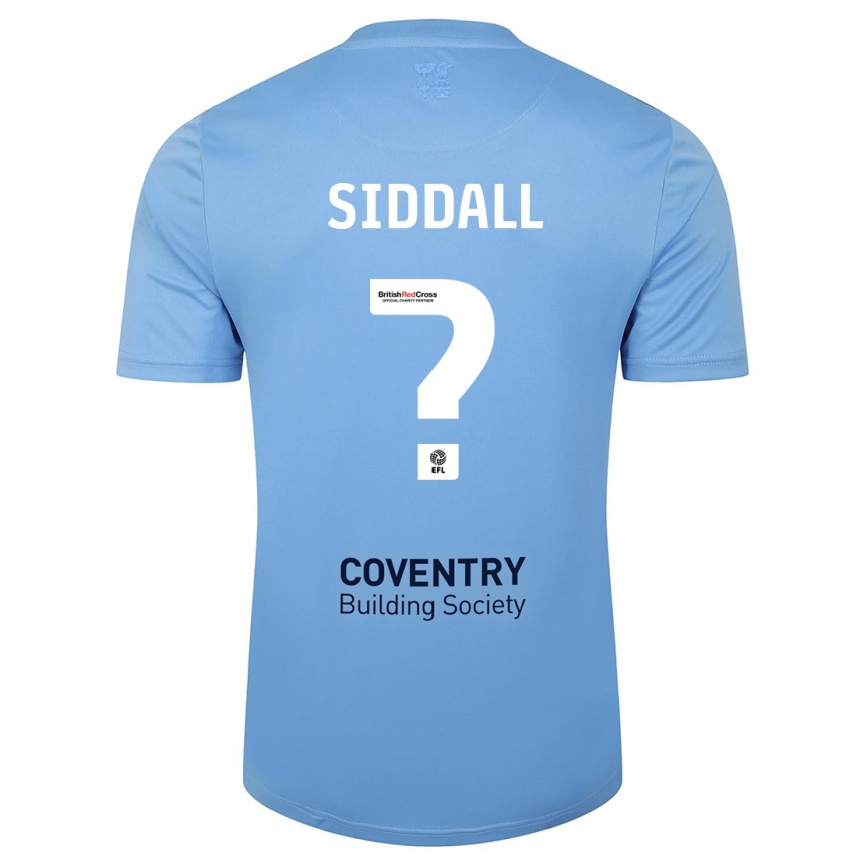 Kids Football Rylie Siddall #0 Sky Blue Home Jersey 2023/24 T-Shirt