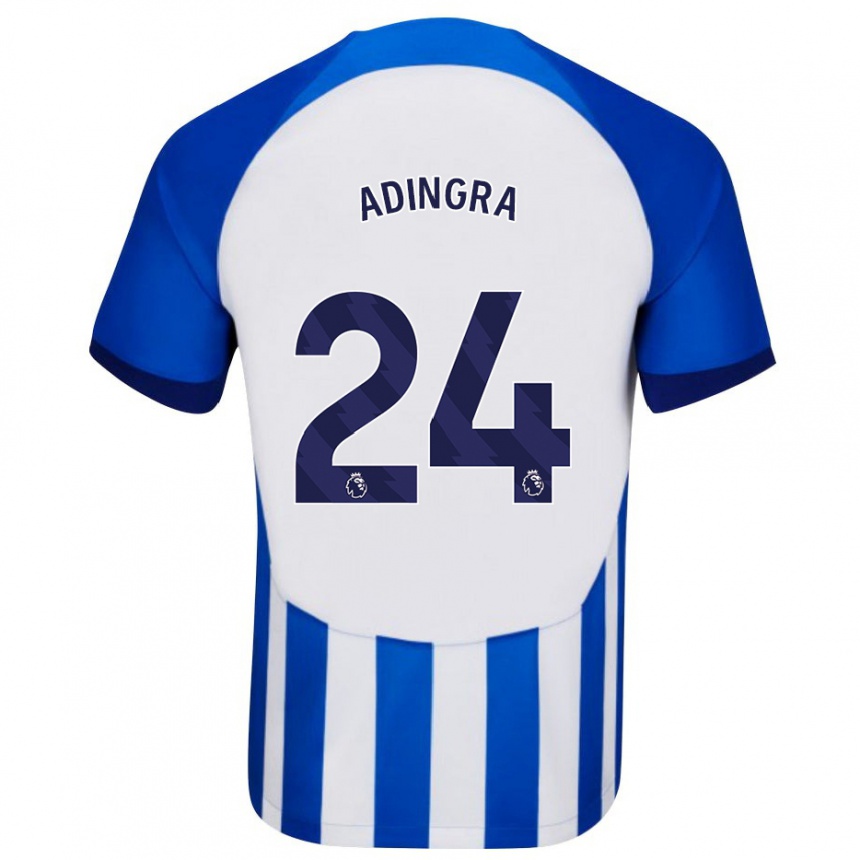 Kids Football Simon Adingra #24 Blue Home Jersey 2023/24 T-Shirt