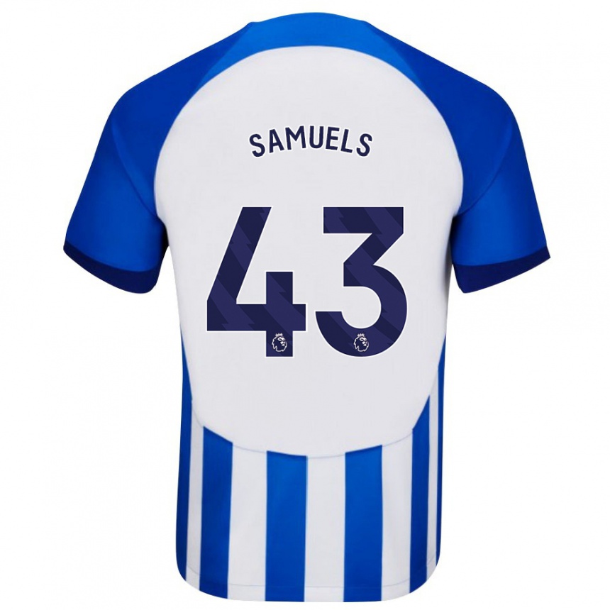 Kids Football Imari Samuels #43 Blue Home Jersey 2023/24 T-Shirt