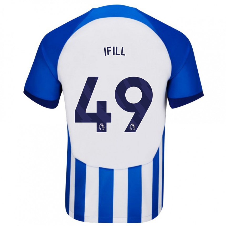 Kids Football Marcus Ifill #49 Blue Home Jersey 2023/24 T-Shirt