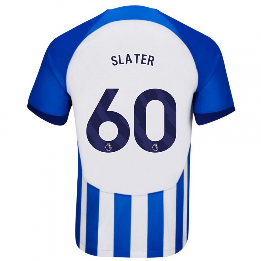 Kids Football Jacob Slater #60 Blue Home Jersey 2023/24 T-Shirt