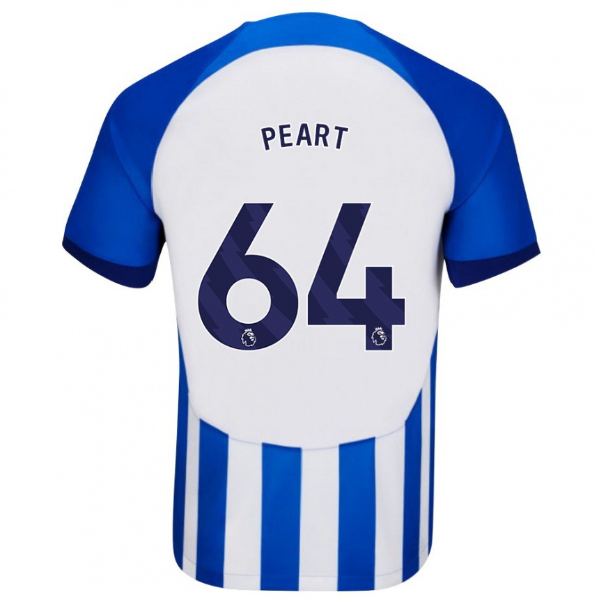 Kids Football Brody Peart #64 Blue Home Jersey 2023/24 T-Shirt