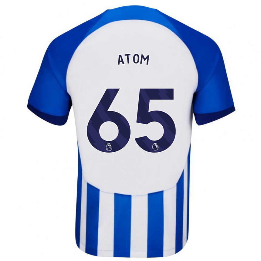 Kids Football Noel Atom #65 Blue Home Jersey 2023/24 T-Shirt