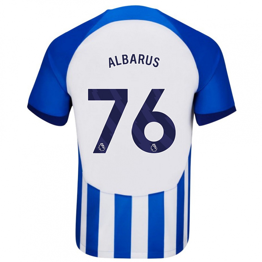 Kids Football Zane Albarus #76 Blue Home Jersey 2023/24 T-Shirt