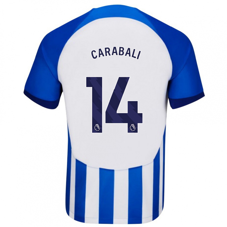 Kids Football Jorelyn Andrea Carabalí Martínez #14 Blue Home Jersey 2023/24 T-Shirt