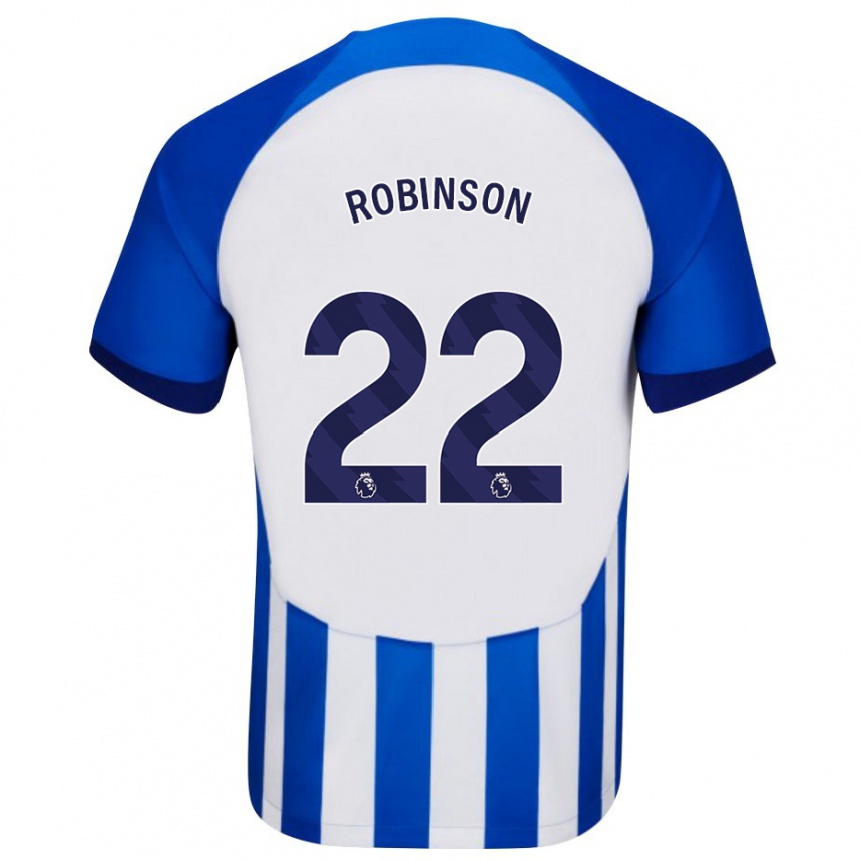 Kids Football Katie Robinson #22 Blue Home Jersey 2023/24 T-Shirt