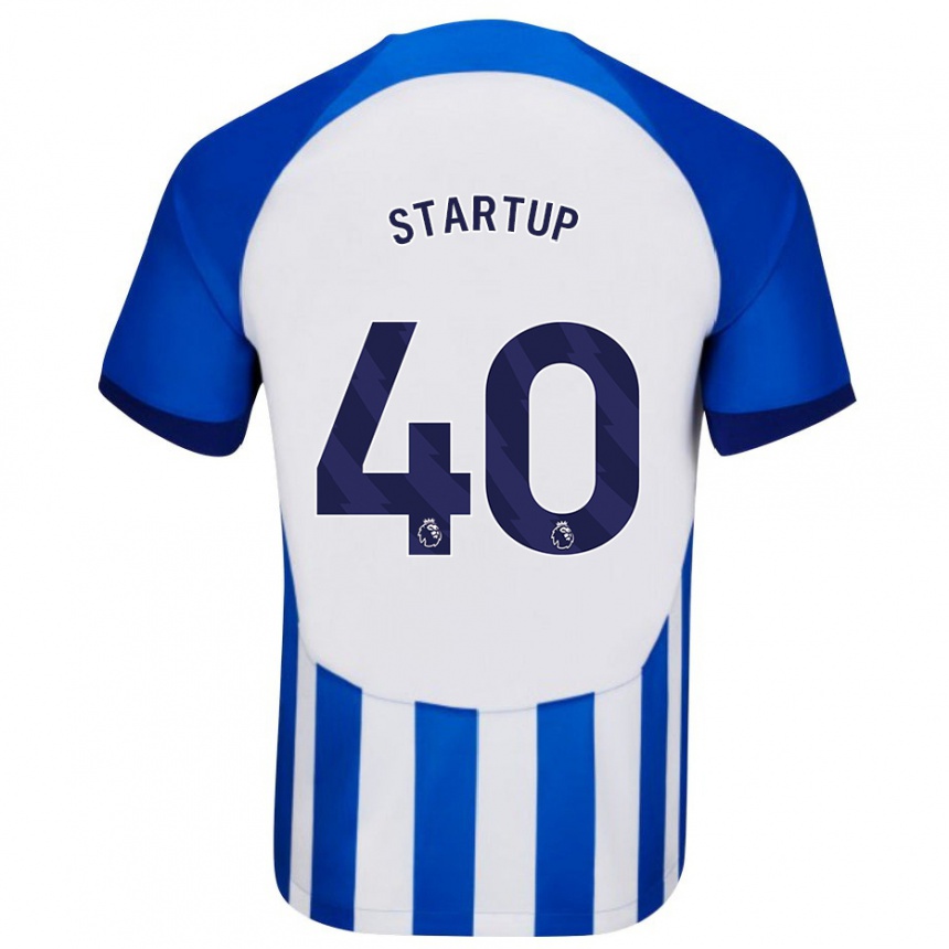 Kids Football Katie Startup #40 Blue Home Jersey 2023/24 T-Shirt