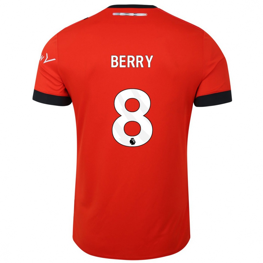 Kids Football Luke Berry #8 Red Home Jersey 2023/24 T-Shirt