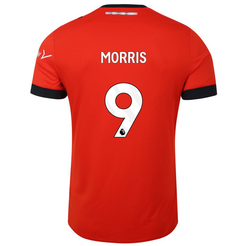 Kids Football Carlton Morris #9 Red Home Jersey 2023/24 T-Shirt