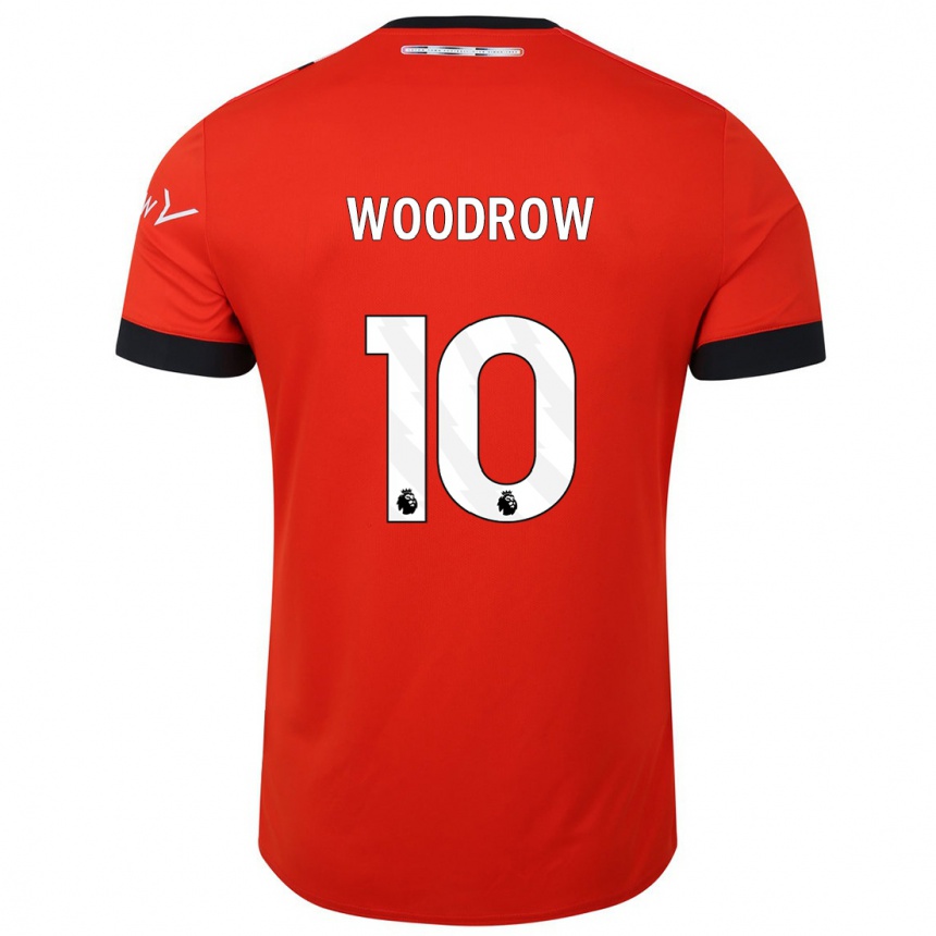 Kids Football Cauley Woodrow #10 Red Home Jersey 2023/24 T-Shirt