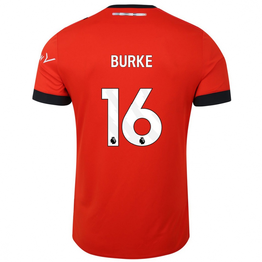 Kids Football Reece Burke #16 Red Home Jersey 2023/24 T-Shirt