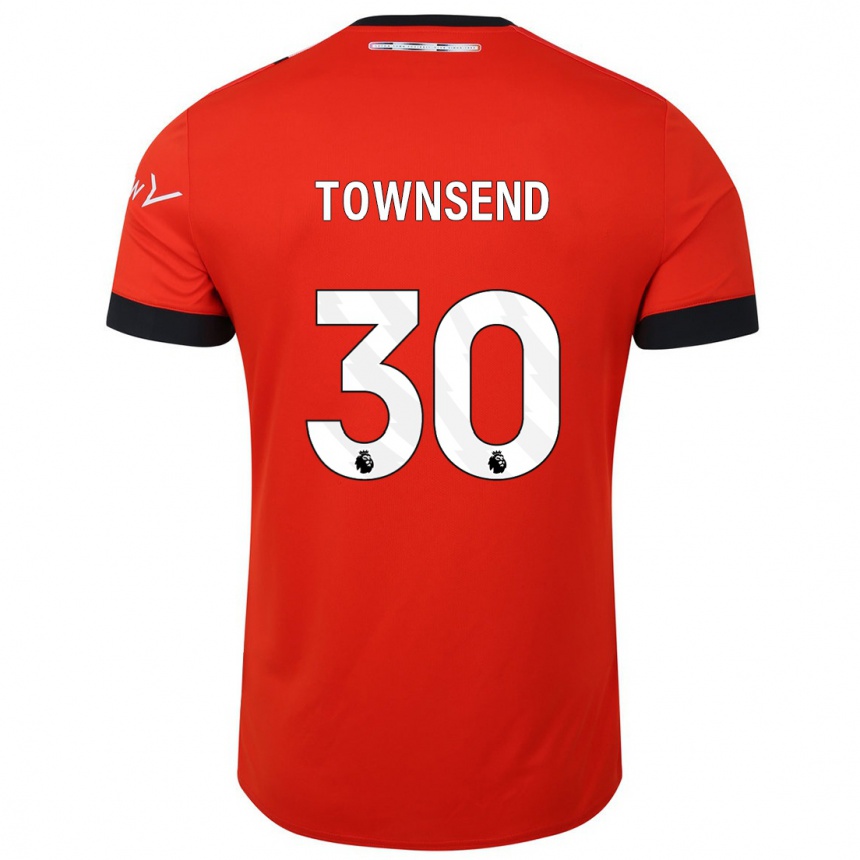 Kids Football Andros Townsend #30 Red Home Jersey 2023/24 T-Shirt