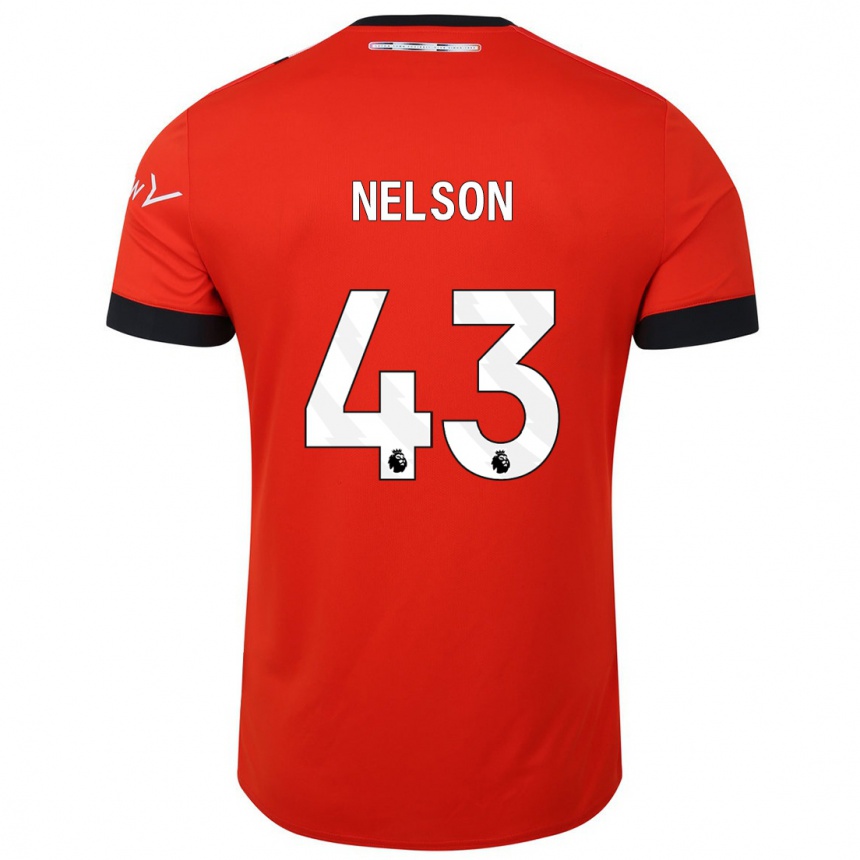 Kids Football Zack Nelson #43 Red Home Jersey 2023/24 T-Shirt