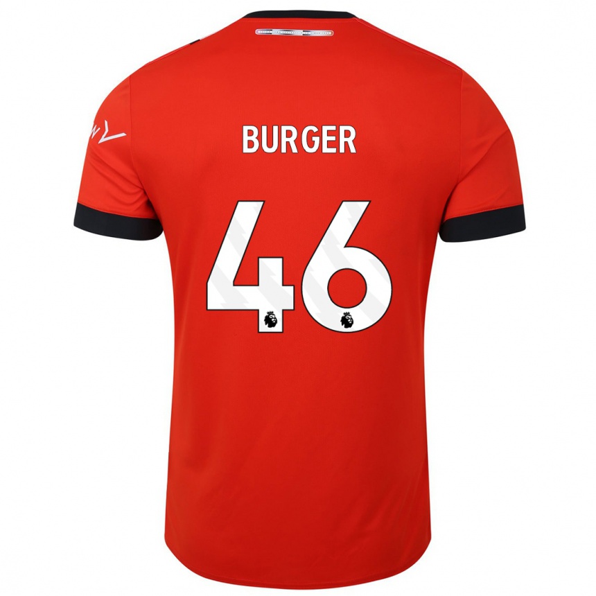Kids Football Jake Burger #46 Red Home Jersey 2023/24 T-Shirt