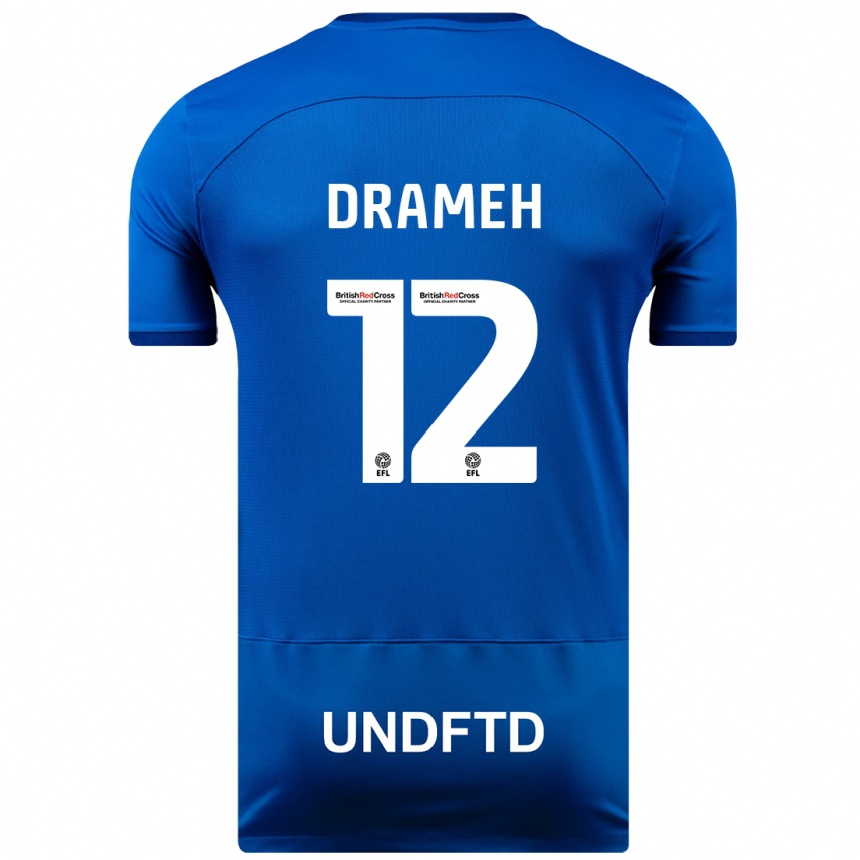 Kids Football Cody Drameh #12 Blue Home Jersey 2023/24 T-Shirt