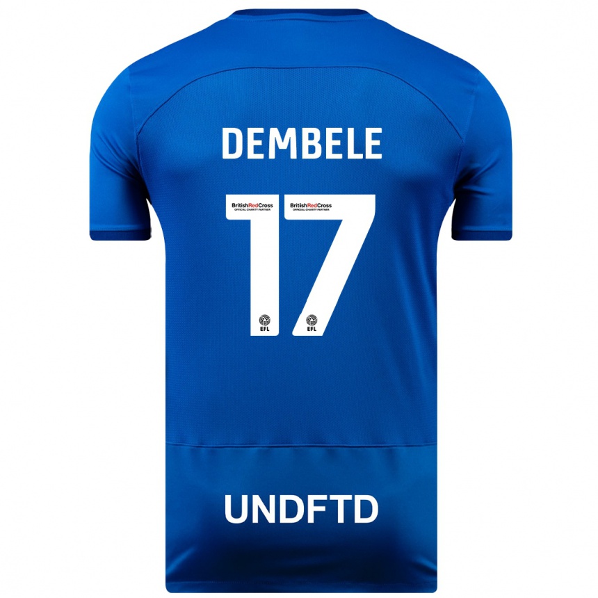 Kids Football Siriki Dembélé #17 Blue Home Jersey 2023/24 T-Shirt