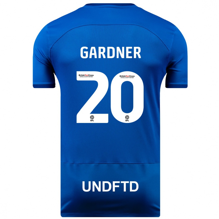 Kids Football Gary Gardner #20 Blue Home Jersey 2023/24 T-Shirt