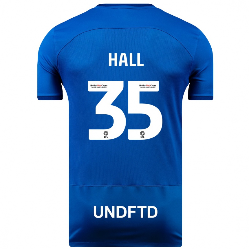 Kids Football George Hall #35 Blue Home Jersey 2023/24 T-Shirt