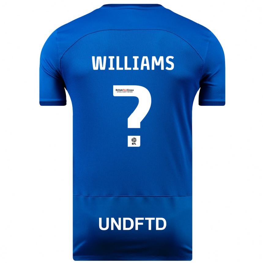 Kids Football Pharell Williams #0 Blue Home Jersey 2023/24 T-Shirt