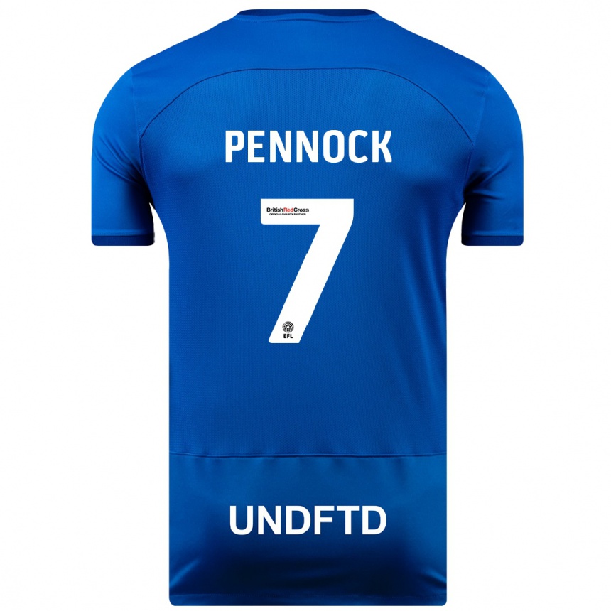 Kids Football Jade Pennock #7 Blue Home Jersey 2023/24 T-Shirt