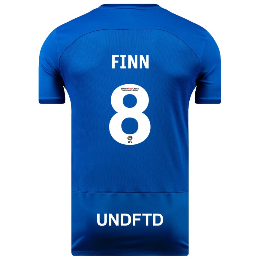 Kids Football Jamie Finn #8 Blue Home Jersey 2023/24 T-Shirt