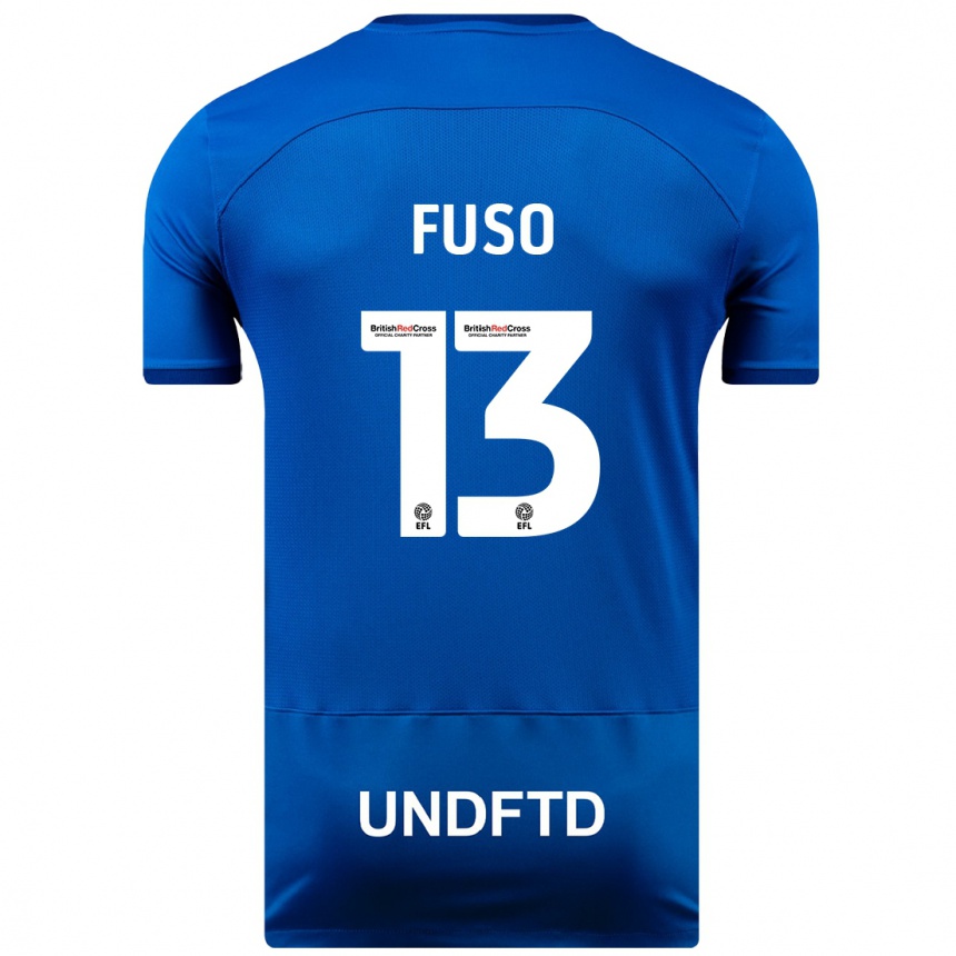 Kids Football Ivana Fuso #13 Blue Home Jersey 2023/24 T-Shirt