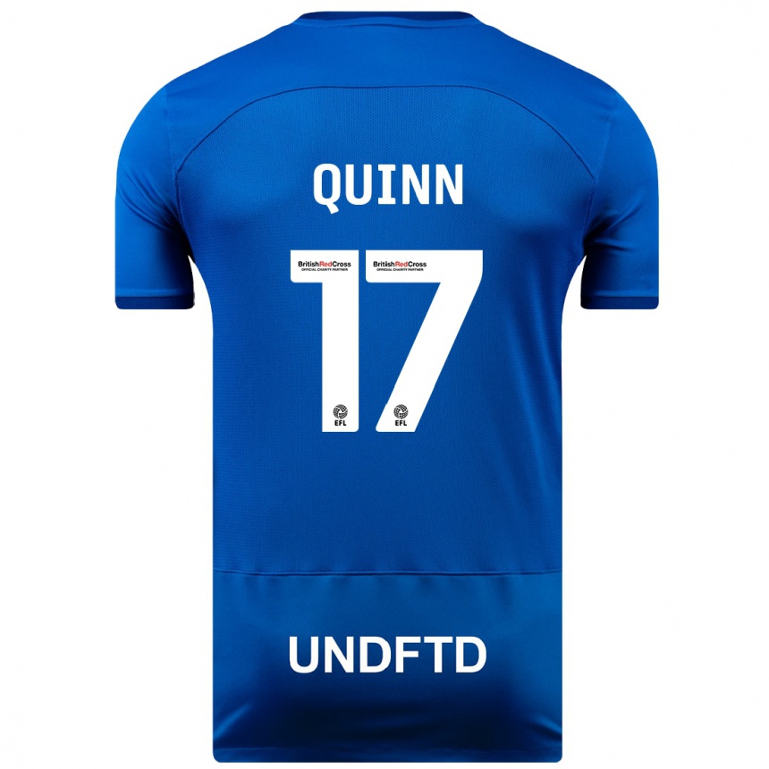 Kids Football Lucy Quinn #17 Blue Home Jersey 2023/24 T-Shirt