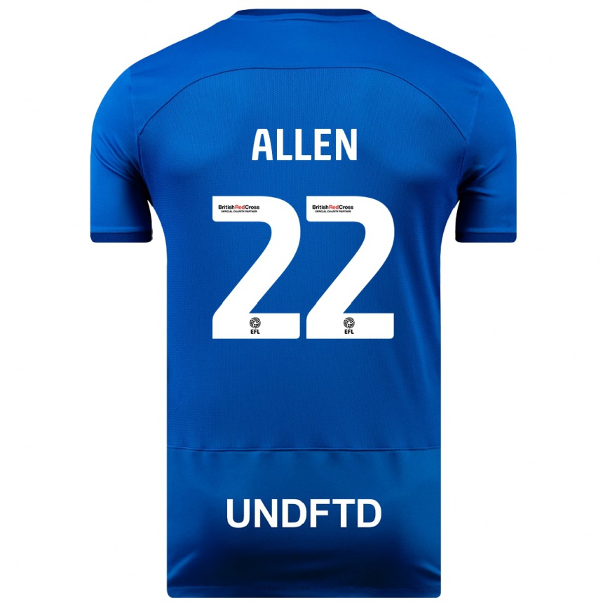 Kids Football Remi Allen #22 Blue Home Jersey 2023/24 T-Shirt