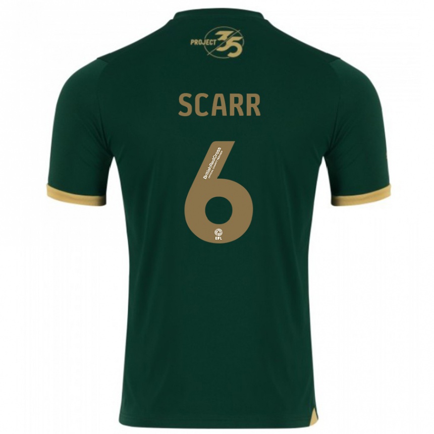 Kids Football Dan Scarr #6 Green Home Jersey 2023/24 T-Shirt