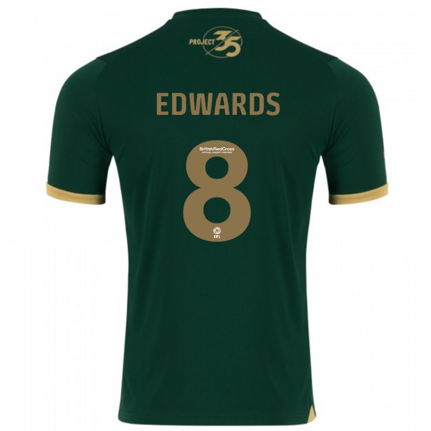 Kids Football Joe Edwards #8 Green Home Jersey 2023/24 T-Shirt
