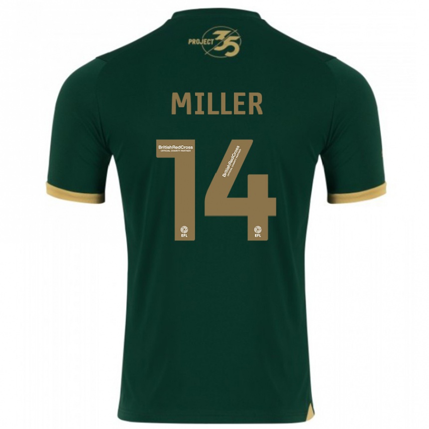 Kids Football Mickel Miller #14 Green Home Jersey 2023/24 T-Shirt