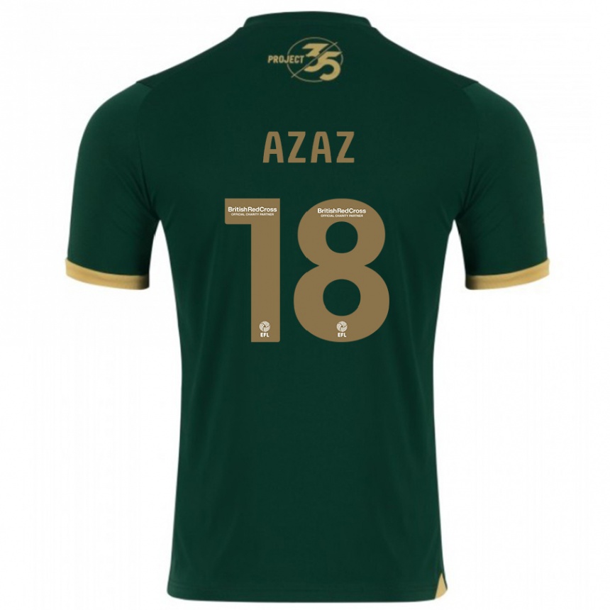 Kids Football Finn Azaz #18 Green Home Jersey 2023/24 T-Shirt