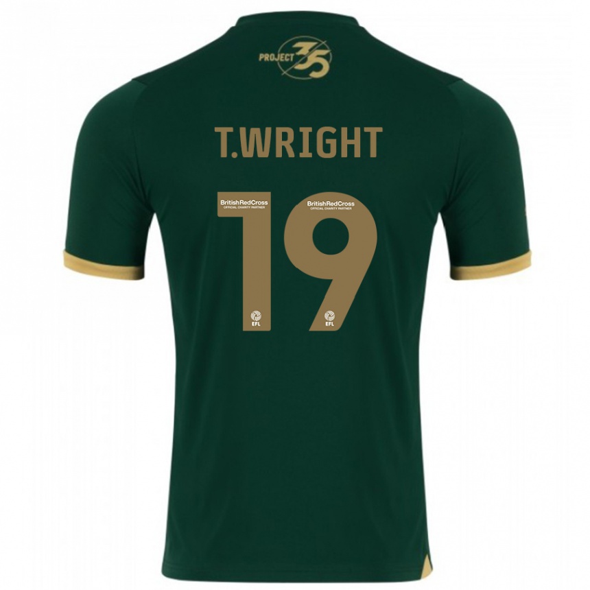 Kids Football Tyreik Wright #19 Green Home Jersey 2023/24 T-Shirt