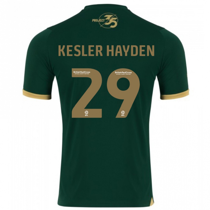 Kids Football Kaine Kesler-Hayden #29 Green Home Jersey 2023/24 T-Shirt