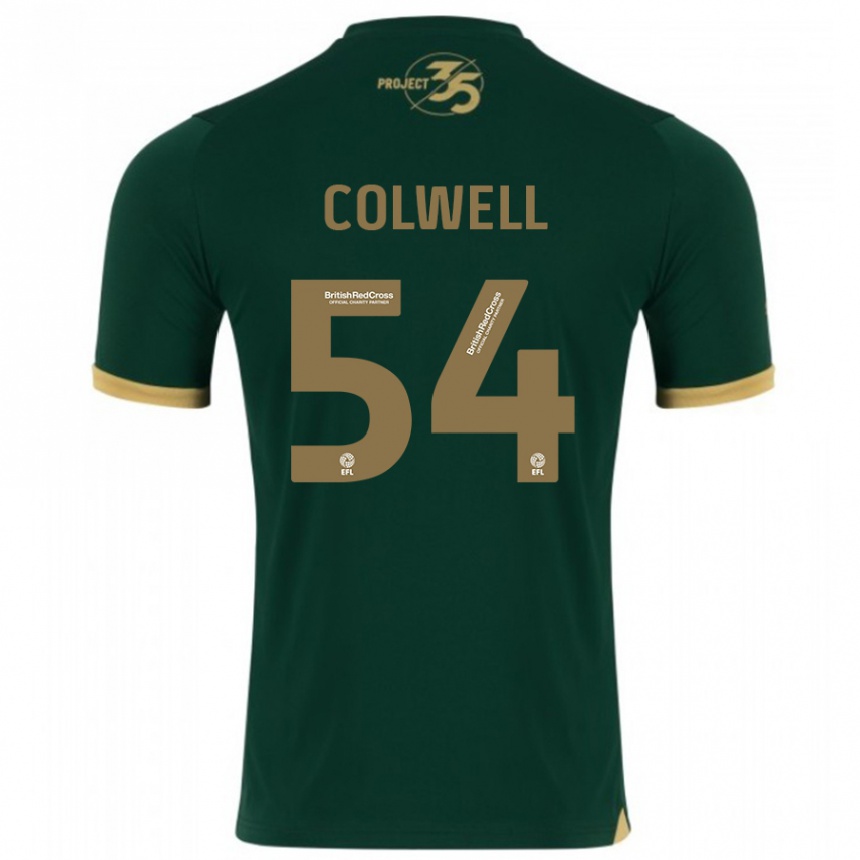 Kids Football Lewis Colwell #54 Green Home Jersey 2023/24 T-Shirt