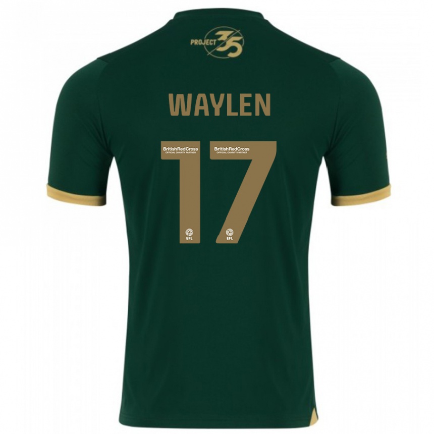 Kids Football Libby Waylen #17 Green Home Jersey 2023/24 T-Shirt