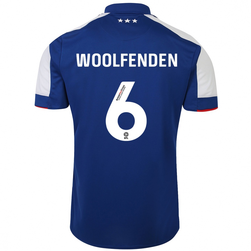 Kids Football Luke Woolfenden #6 Blue Home Jersey 2023/24 T-Shirt