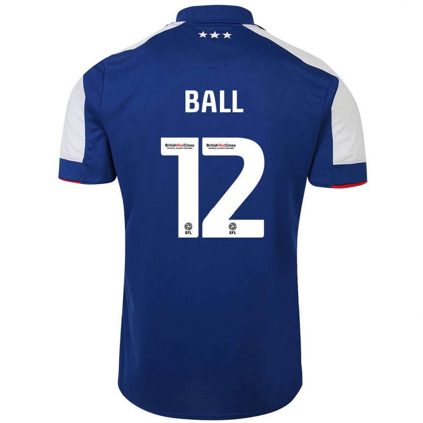 Kids Football Dominic Ball #12 Blue Home Jersey 2023/24 T-Shirt