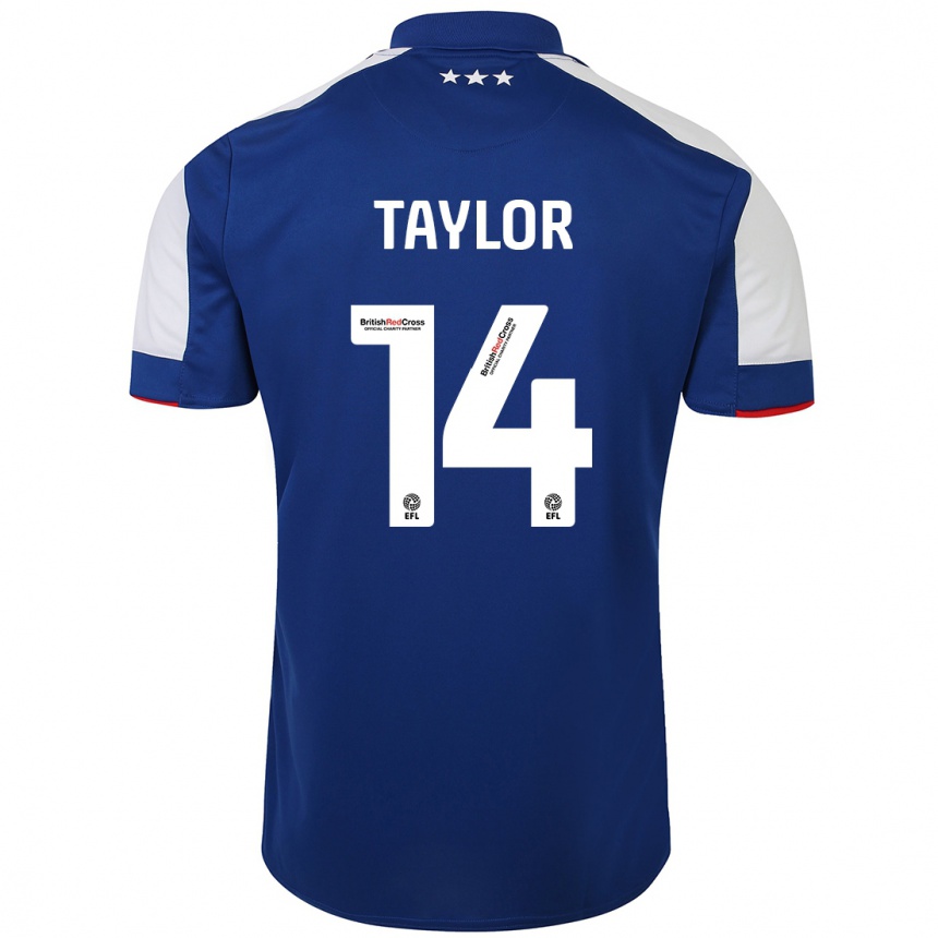 Kids Football Jack Taylor #14 Blue Home Jersey 2023/24 T-Shirt