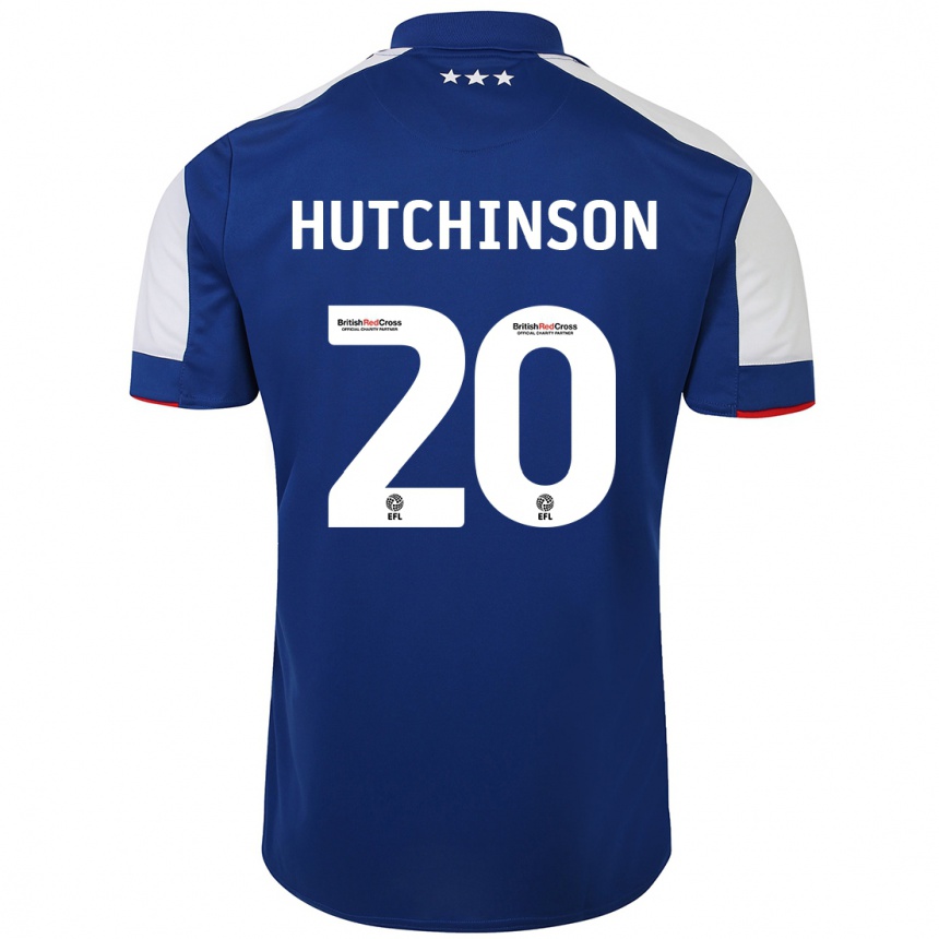 Kids Football Omari Hutchinson #20 Blue Home Jersey 2023/24 T-Shirt