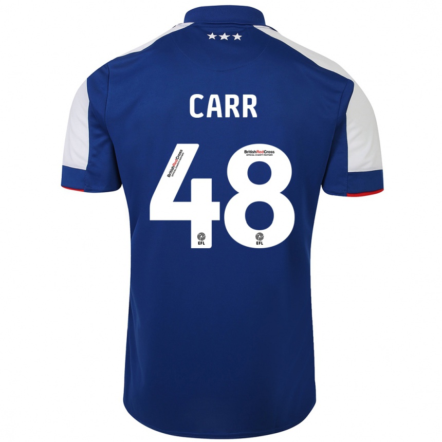 Kids Football Ryan Carr #48 Blue Home Jersey 2023/24 T-Shirt