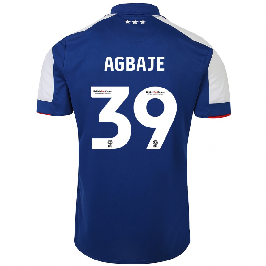 Kids Football Edwin Agbaje #39 Blue Home Jersey 2023/24 T-Shirt