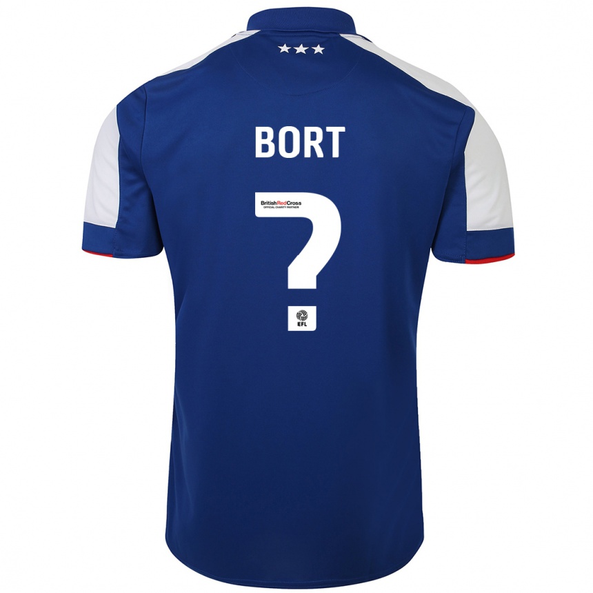 Kids Football Antoni Bort #0 Blue Home Jersey 2023/24 T-Shirt