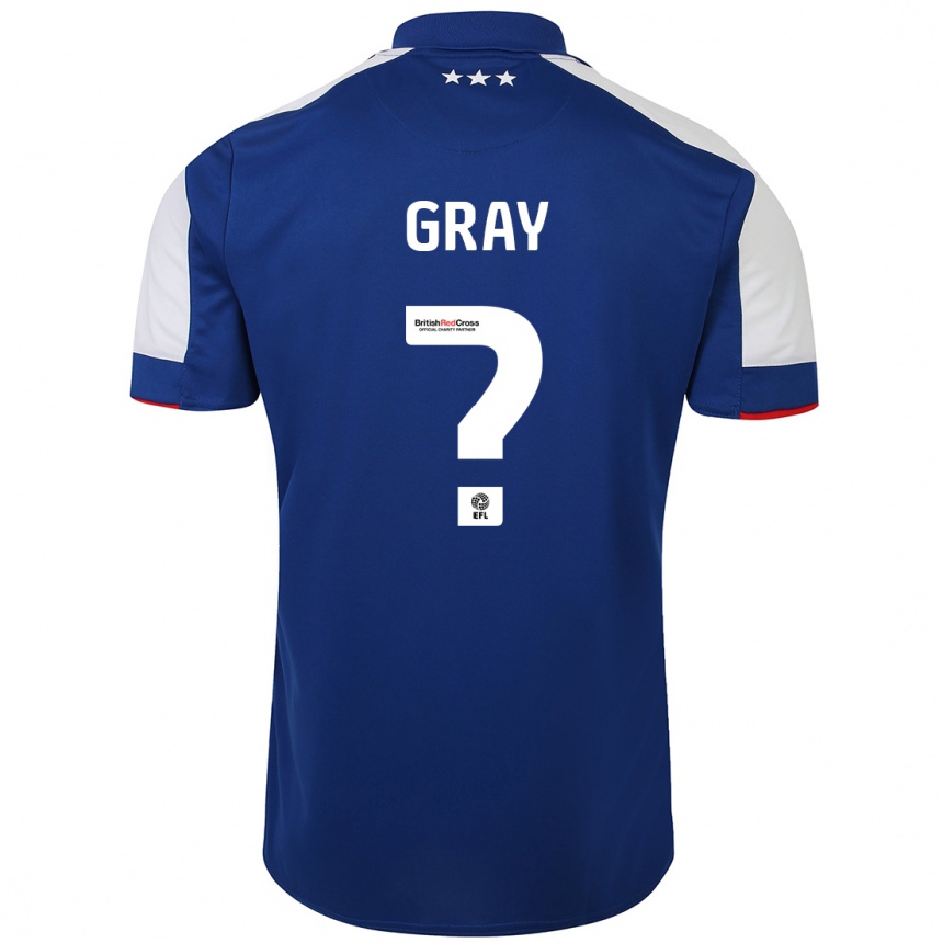 Kids Football Henry Gray #0 Blue Home Jersey 2023/24 T-Shirt