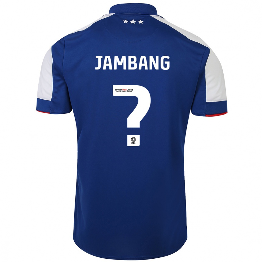 Kids Football Ayyuba Jambang #0 Blue Home Jersey 2023/24 T-Shirt