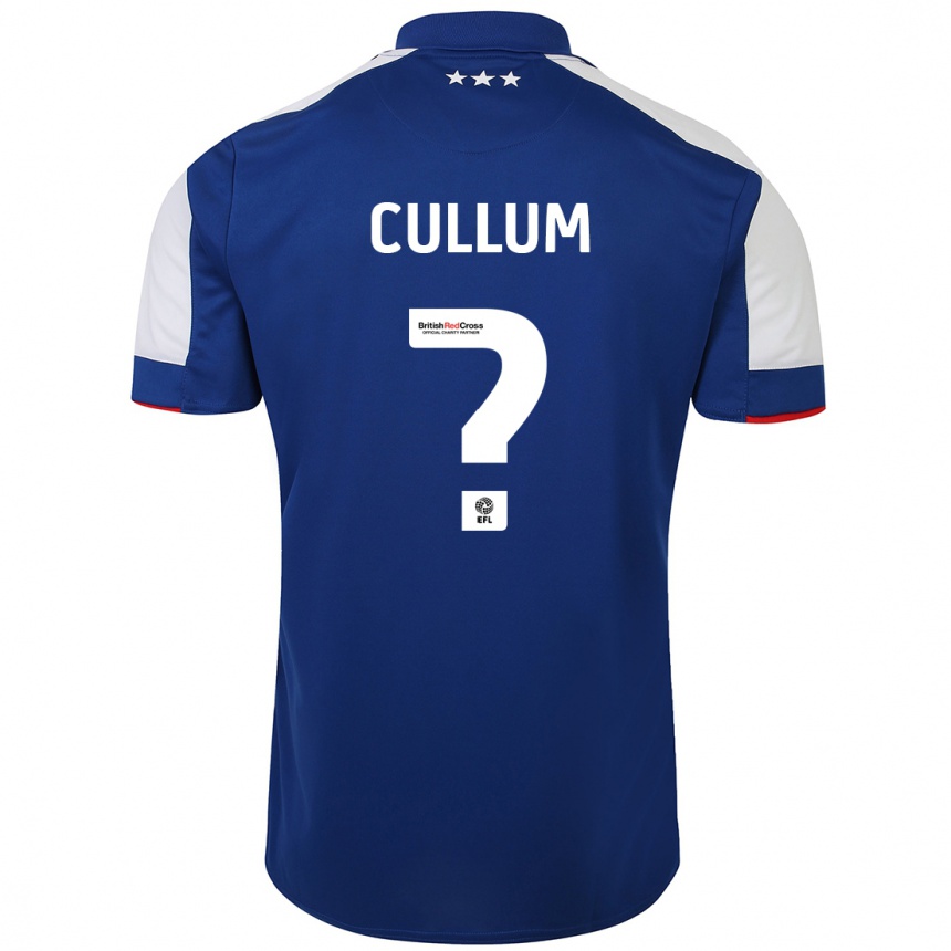 Kids Football Danny Cullum #0 Blue Home Jersey 2023/24 T-Shirt