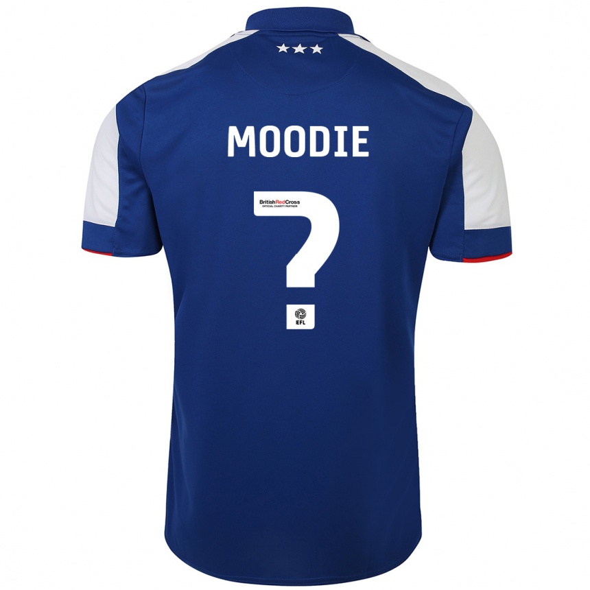 Kids Football Paul Moodie #0 Blue Home Jersey 2023/24 T-Shirt