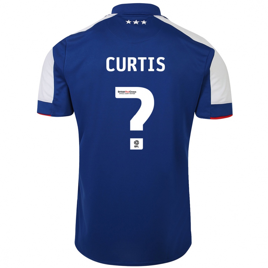 Kids Football Henry Curtis #0 Blue Home Jersey 2023/24 T-Shirt