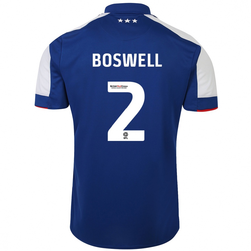 Kids Football Maria Boswell #2 Blue Home Jersey 2023/24 T-Shirt